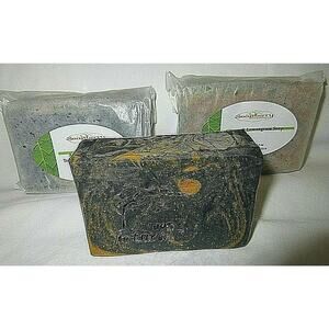 NEW 3 BARS HOMEMADE NATURAL SOAP BY SOAPBERRY CREATION FLA./CHRISTMAS TIN